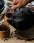 Enamel Lined Cast Iron Teapot
