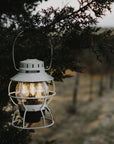 Railroad Lantern - Vintage White