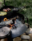 Cowboy Fire Pit Grill Side Table