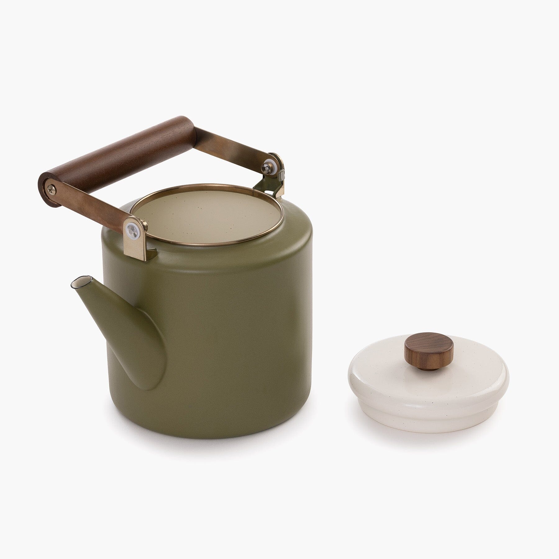 Enamel 2-Tone Kettle - Thumbnail 2