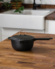 Enamel Lined Cast Iron Saucepan