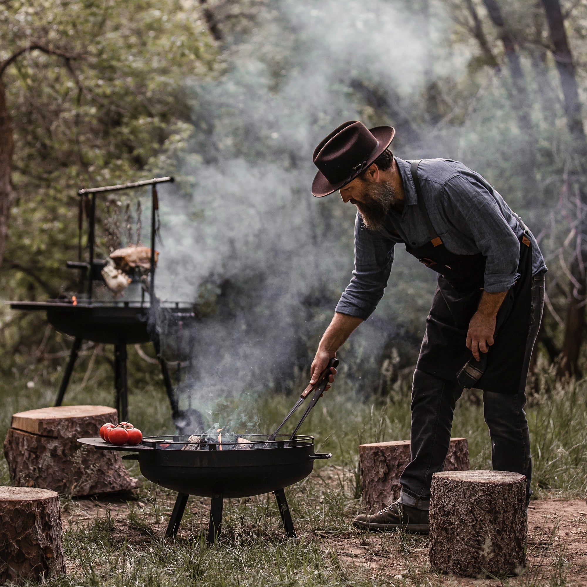 Cowboy Fire Pit Grill - 23&quot;