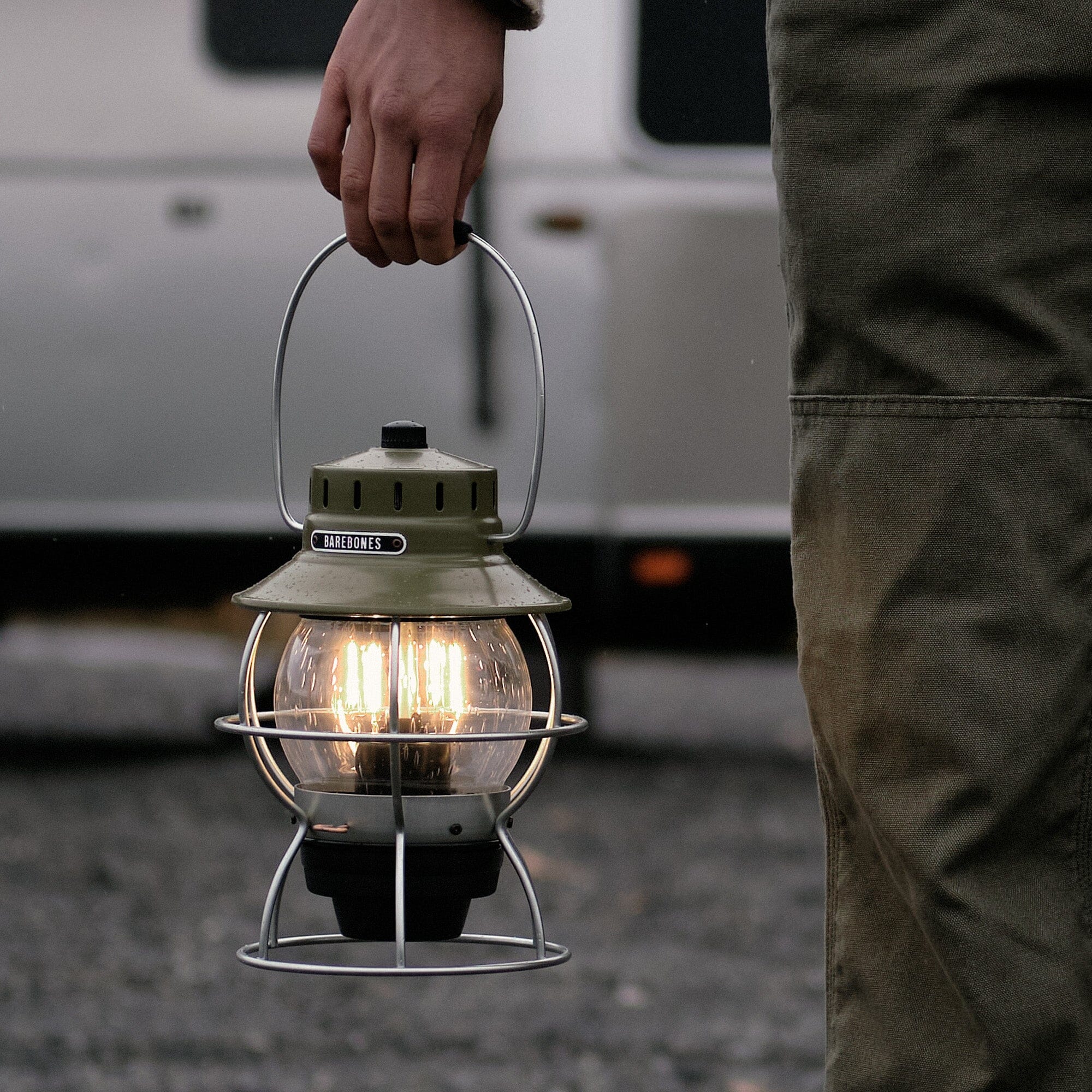 Railroad Lantern - Olive Drab