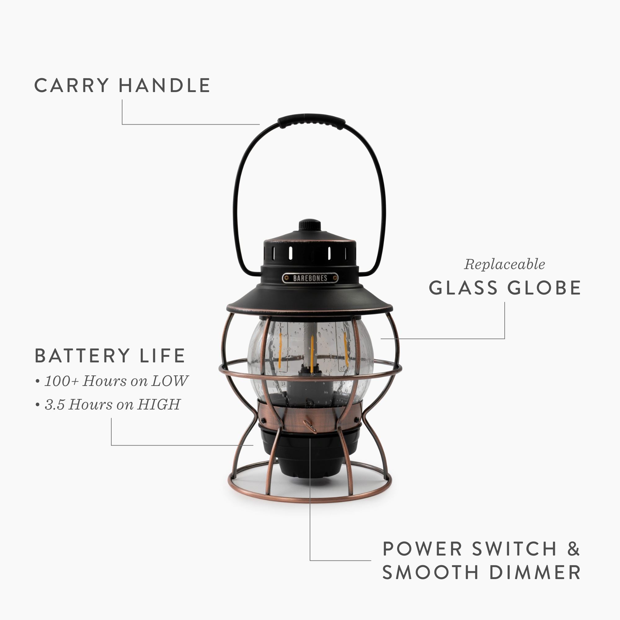 Railroad Lantern | Camping Lantern | Barebones