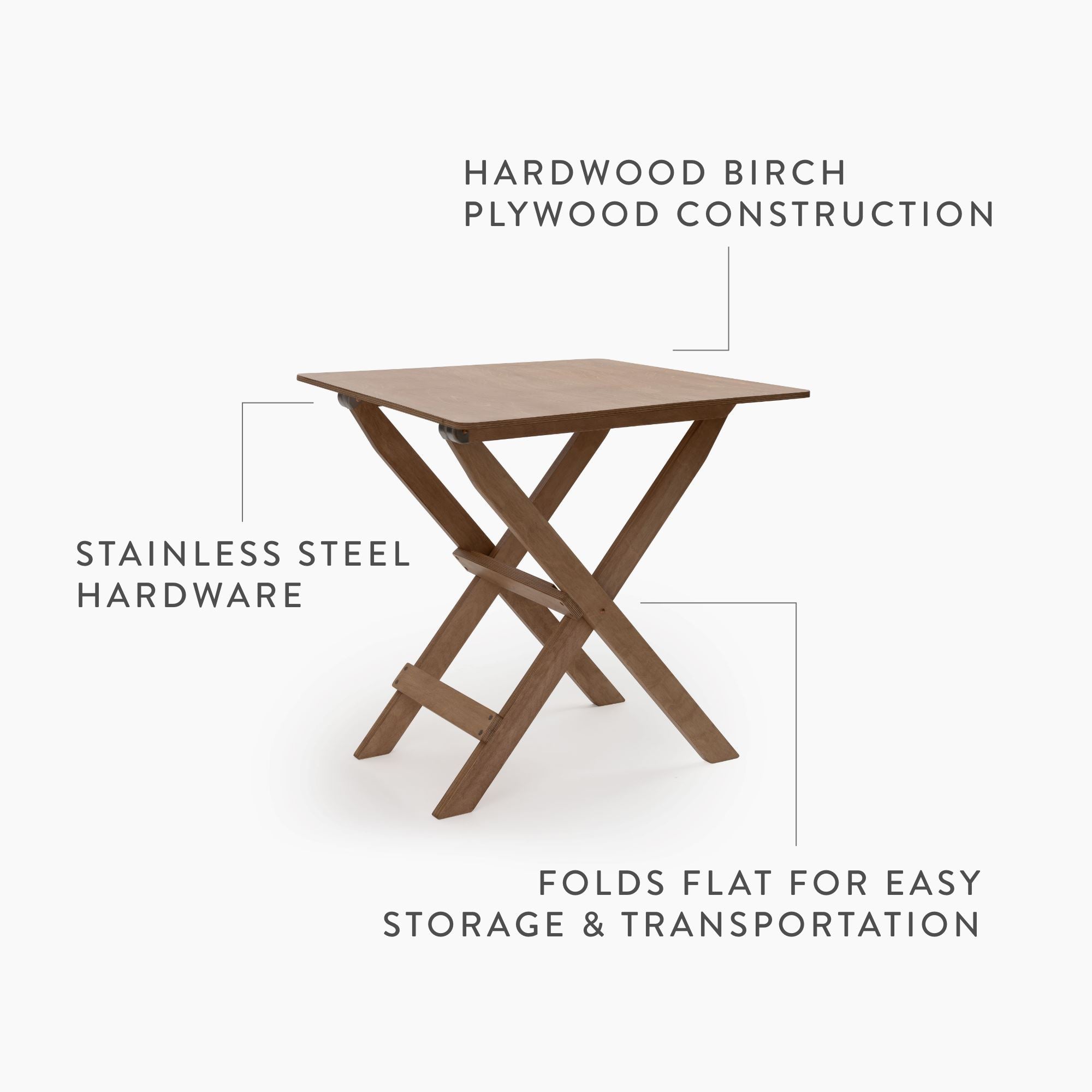Ridgetop Wood Folding Table – Barebones