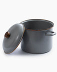 Enamel Stock Pot - Slate Gray